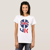 PROJECTED FLAG UK / ENGLAND BY MASANSER Tシャツ (正面フル)