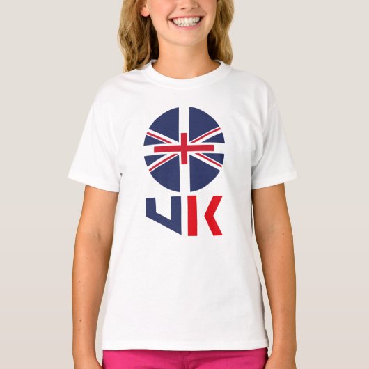 PROJECTED FLAG UK / ENGLAND BY MASANSER Tシャツ (正面)