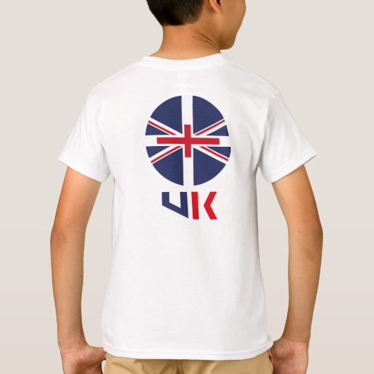 PROJECTED FLAG UK / ENGLAND BY MASANSER Tシャツ (裏面)