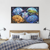 Projection of Adjacent Realities キャンバスプリント (インサイチュ (寝室))