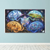 Projection of Adjacent Realities キャンバスプリント (インサイチュ (ウッドフロア))