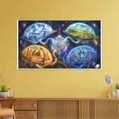 Projection of Adjacent Realities キャンバスプリント (インサイチュ (リビング))