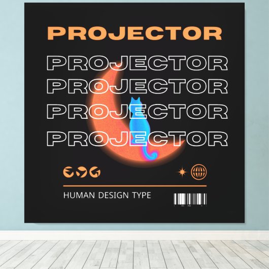 projector, human design type キャンバスプリント (インサイチュ (ウッドフロア))