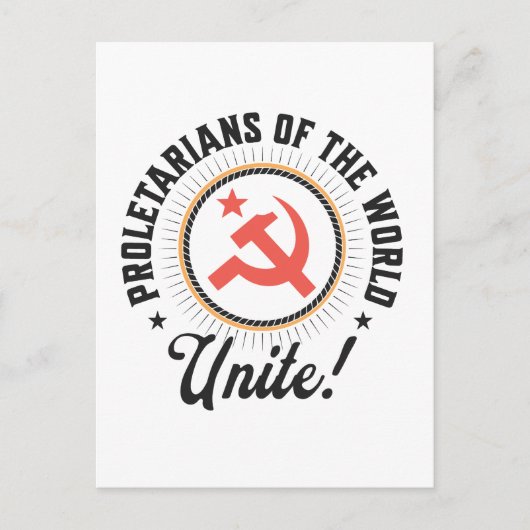 Proletarians of the World Unite! ポストカード (正面)