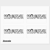 ProLibertate Aufkleber Rechteckig 長方形シール (シート)