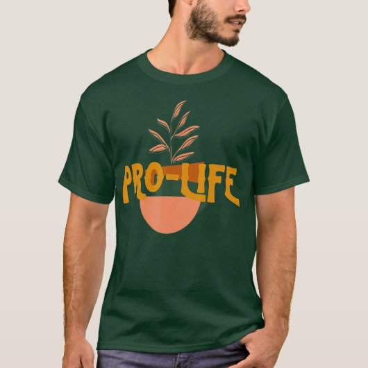 Prolife Retro Botanical Plant Tシャツ (正面)