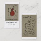 prollynotfunny.comの毎日何か 名刺 (正面/裏面)