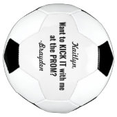 PROMまたはHOCOプロポーザルカおもしろいウト提案アイディア サッカーボール (回転)