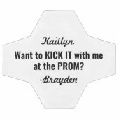 PROMまたはHOCOプロポーザルカおもしろいウト提案アイディア サッカーボール (フラット)