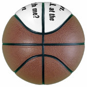 PROMまたはHOCOプロポーザルカおもしろいウト提案アイディア バスケットボール (右)