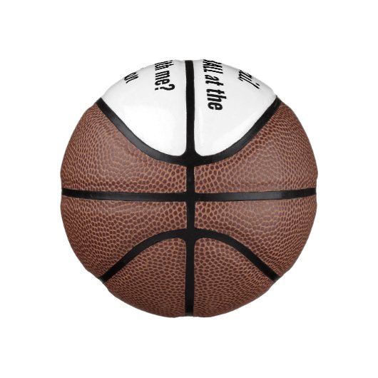 PROMまたはHOCOプロポーザルカおもしろいウト提案アイディア ミニバスケットボール (右)