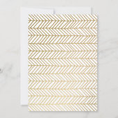 Prom招待状、金ゴールド・スクリプト・シニアプロム 招待状 (裏面)