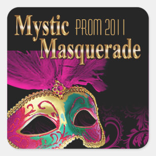PROM 2011 Mystic Masqueradeパーティー スクエアシール
