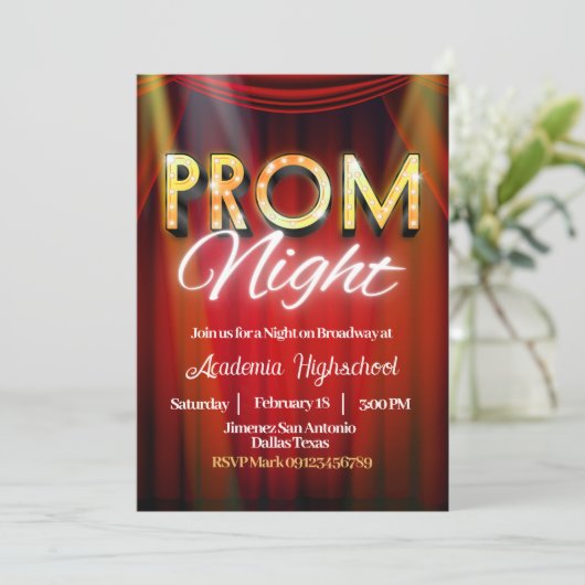 Prom Night - Broadway Invitation 招待状 (スタンド正面)