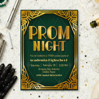 Prom Night - Gatsby Invitation 招待状