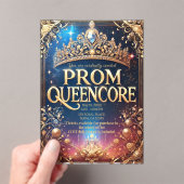 Prom Queencore招待状:素晴らし王室のテーマ アクリル招待状 (インサイチュ (ポータブル))