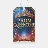 Prom Queencore招待状:素晴らし王室のテーマ ギフトタグ (正面)