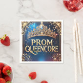 Prom Queencore招待状:素晴らし王室のテーマ スタンダードカクテルナプキン (インサイチュ)