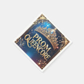 Prom Queencore招待状:素晴らし王室のテーマ スタンダードカクテルナプキン (角)