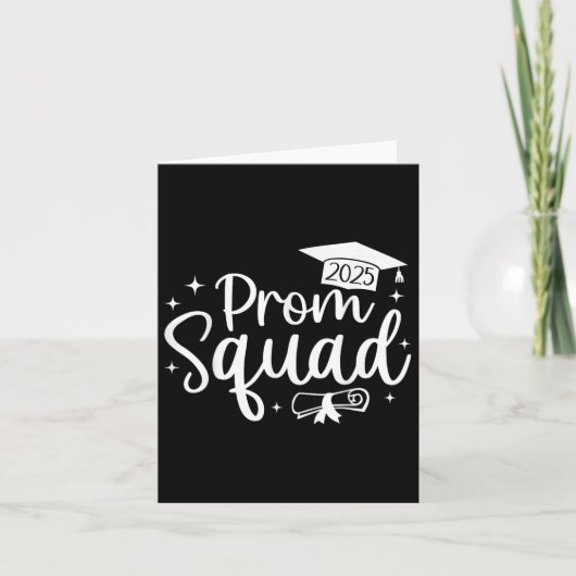 Prom Squad 2025年おもしろい卒業Prom Cl Of 2025 カード (正面)