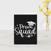 Prom Squad 2025年おもしろい卒業Prom Cl Of 2025 カード (黄色い花)