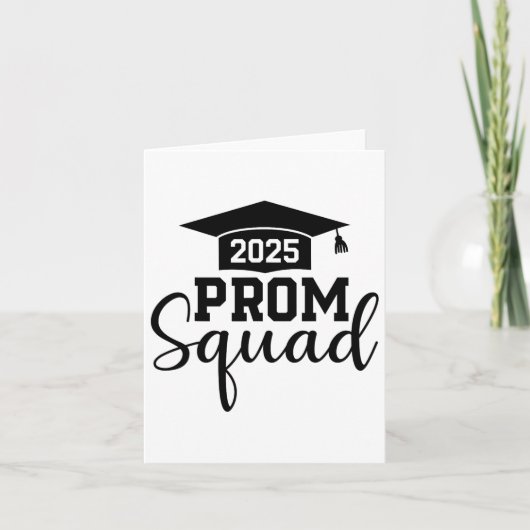 Prom Squad 2025年おもしろい卒業Prom Cl Of 2025 1 カード (正面)