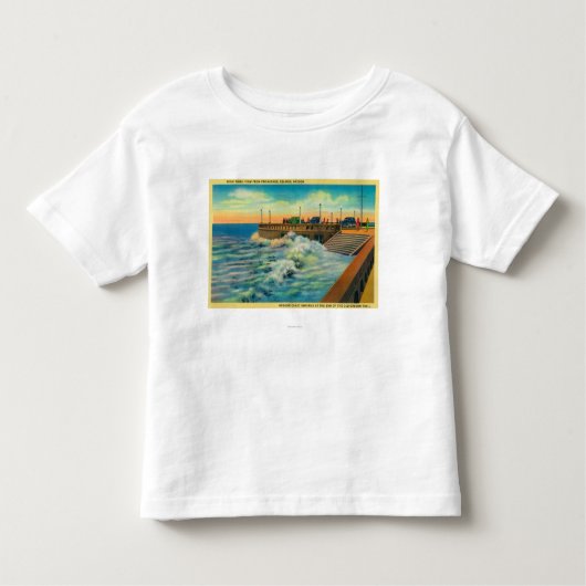 PromenadeSeasideの満潮、または トドラーTシャツ (正面)