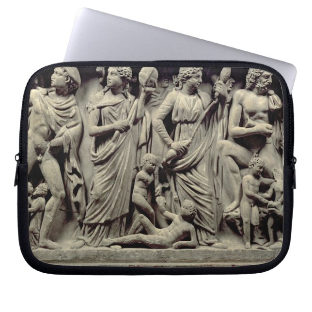 Prometheusおよびtを描写するレリーフ、浮き彫りの石棺 ラップトップスリーブ (正面)