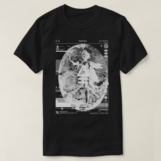 PROMETHEUS Sol Invictus Apollo Alchemy Occult Tシャツ (デザイン正面)