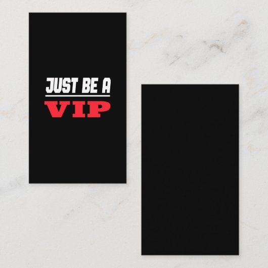 Prominenter Star - Just Be A VIP 名刺 (正面/裏面)