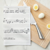 Promise保シートミュージックキッチンタオル キッチンタオル (四つ折り)