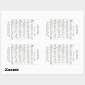 Promise保 Handshed Sheet Music 長方形シール (シート)