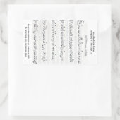 Promise保 Handshed Sheet Music 長方形シール (バッグ)
