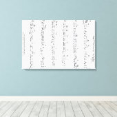 Promise 保 Sheet Musicキャンバス キャンバスプリント (インサイチュ (ウッドフロア))