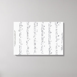 Promise 保 Sheet Musicキャンバス キャンバスプリント
