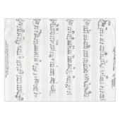Promise 保 Sheet Musicテーブルクロスの テーブルクロス (正面(横))