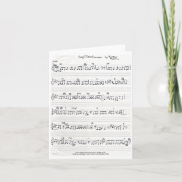 Promise 保 Sheet Musicノートカード カード