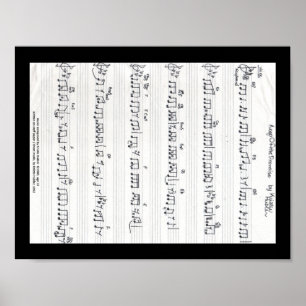 Promise 保 Sheet Musicポスター ポスター