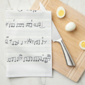 Promise Song 保 Sheet Music Notes キッチンタオル (四つ折り)