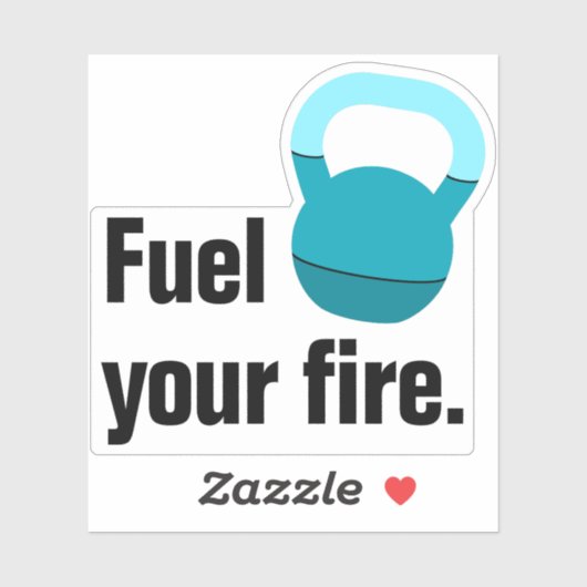 Promo Athlete Coach Kettlebell Fuel Your Fire シール (シート)