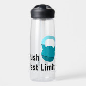Promo Athlete Coach Kettlebell Push Past Limits ウォーターボトル (正面)