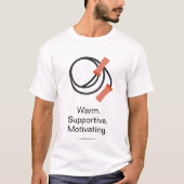 Promo Beginner Fitness, Warm Supportive Motivating Tシャツ (正面)