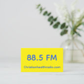 Promo cards for Christian Health Radio 名刺 (スタンド正面)