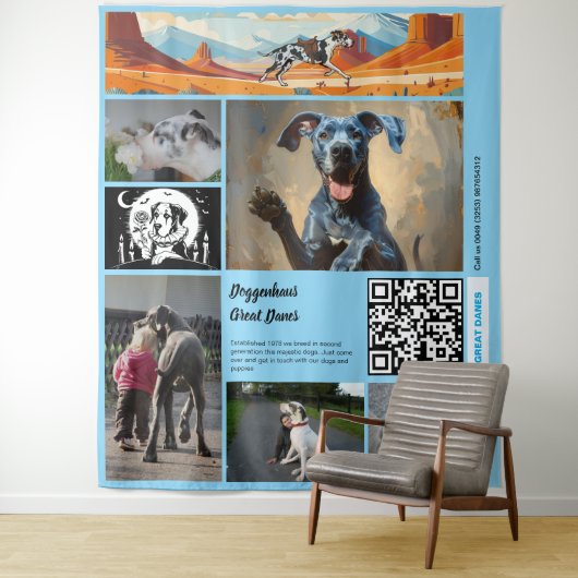 Promote your Great Dane Kennel Tapestry タペストリー (インサイチュ)