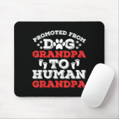 Promoted From Dog Grandpa To Human Grandpa Funny N マウスパッド (マウス)
