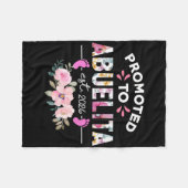 Promoted To Abuelita Est 2026 New Spanish Grandma  フリースブランケット (正面(横))