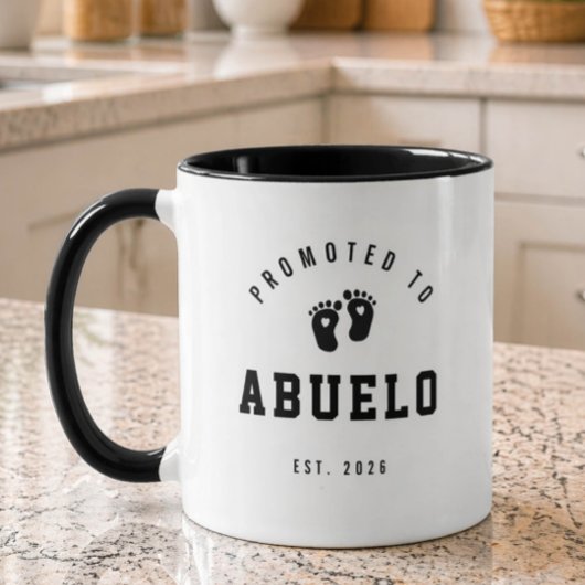 Promoted to Abuelo New Grandpa Mug マグカップ