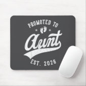 Promoted To Aunt 2026 Baby Announcement Family Mat マウスパッド (マウス)