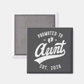 Promoted To Aunt 2026 Baby Announcement Family Mat マグネット (正面/裏面)