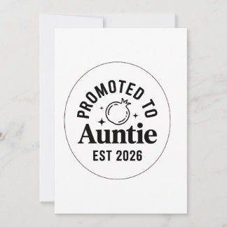 Promoted to Auntie Est 2026, New Aunt Announcement シーズンカード